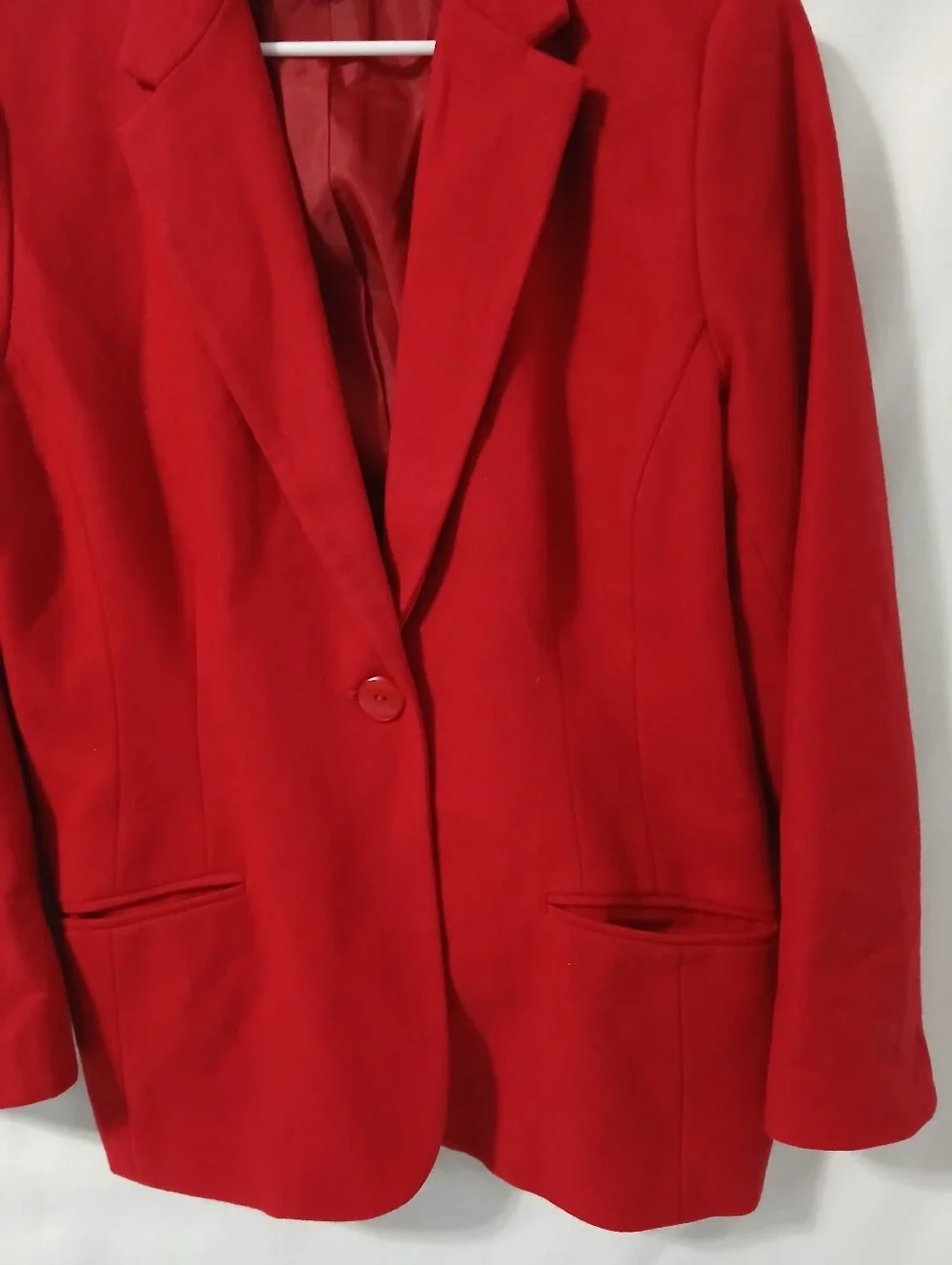 Sag Harbor Red Single-Button Blazer 100%  Wool. - Picture 4 of 15